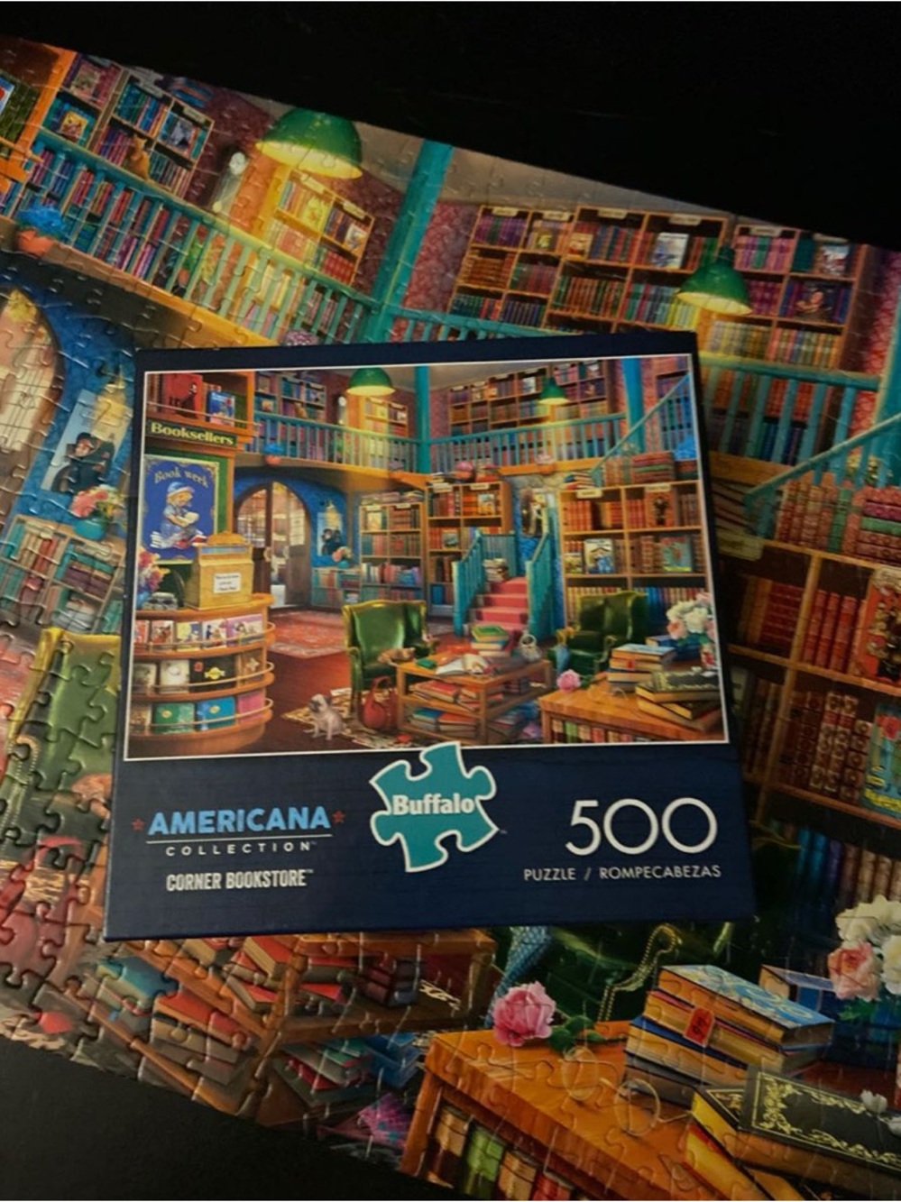 Buffalo Americana Collection Corner Bookstore 500-Piece Puzzle 🎨 Eduard